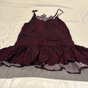 Women's Black and Red Patterned dress